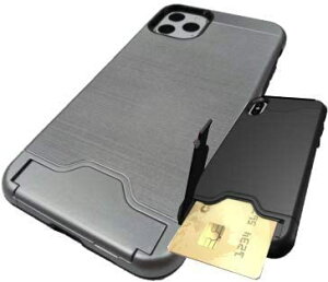 iPhone11 Pro Max/ϏՌ X}zP[X/J[h[/RfBA (O[)