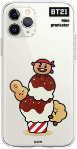 BT21 iPhone 11 Pro �P�[�X CLEAR SOFT SUMMER DOLCE SHOOKY(�N���A �\�t�g �T�}�[ �h���`�F)5.8�C���` �A�C�t�H�� �w�� �J�o�[ TPU�y�������C�Z���X�i/ KCJ-CST003(�L�����N�^�[�O�b�Y)