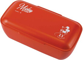 ヤクセル 弁当箱 ディズニー 日本製 550ml 一段 ランチボックス 電子レンジ対応 食洗機対応 合成漆器 ミッキー レッド(キャラクターグッズ)
