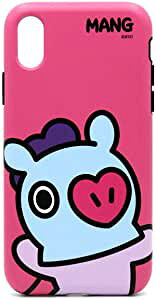 BT21 iPhone XS/iPhone X �P�[�X DUAL GUARD HI MANG �A�C�t�H�� �J�o�[ 5.8�C���` ���C�����X�[�d�Ή��y�������C�Z���X�i/(�L�����N�^�[�O�b�Y)