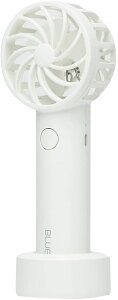 BLUEFEEL ポータブル扇風機 携帯扇風機 超小型ヘッド ブルーフィール スノーホワイト 風速11m/s 最大24時間使用 圧倒的パワフル風力 USB扇風機【日本正規代理店品/ BLF13094