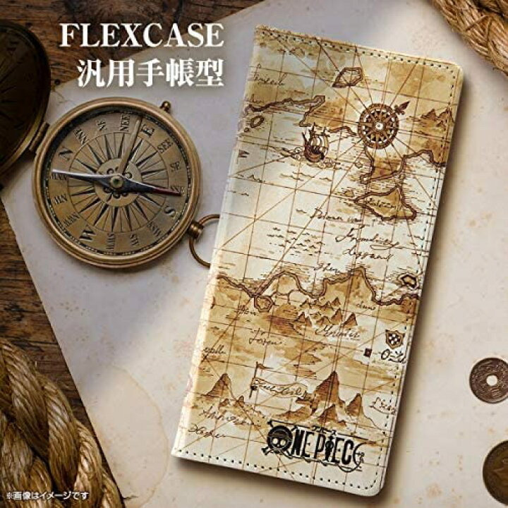 楽天市場 スマホケース 他機種対応 汎用 ワンピース 手帳型ケース Flex S ワンピース イーストブルー Onepiece グッズ キャラクターグッズ キャラハン