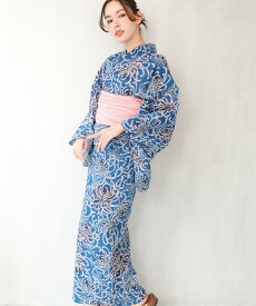 ＼25%OFFクーポン対象！／【先着300名様限定！ゆかた着付セットプレゼント】浴衣 セット レディース 2点セット 吸水速乾 シワになりにくい ポリエステル浴衣 兵児帯 作り帯 女性用 大人用 和柄 花柄 朝顔 芍薬 紫陽花 フリーサイズ 168001 佐川