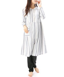 マタニティ パジャマ 前開き 冬 秋 授乳口 トップス 綿100% 長袖 ネル コットンネル パジャマ ロング丈 授乳服 ワンピース パンツ 上下セット 起毛 無地 ストライプ柄 授乳 袖ゴム入り ポケッ