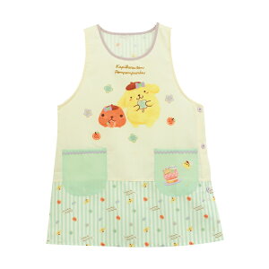 エプロン 保育士 キャラクター サンリオキャラクターズ かぶるだけ 大人 クマ子 ポムポムプリン カピバラさん コジコジ 背付き ショート丈 かわいい ポケット付き 速乾性 ノーアイロン 大人