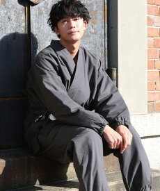 【ギフト可】作務衣 メンズ パジャマ 冬用 冬 秋冬 長袖 冬物 あったか 暖かい ルームウェア フリース 男性 厚手 中綿入り生地 綿100％ さむえ さむい 作業着 部屋着 無地 防寒作務衣 職人 M L LL 2L サイズ 父の日 Nishikiオリジナル s0819 佐川