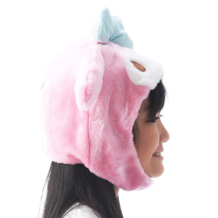 楽天市場 キッズ 子供 着ぐるみ キャップ タレミミマイメロ マイメロディ 着ぐるみキャップ サンリオ フリース素材 San1114 ハロウィン 衣装 変装 変身 コスチューム キャラクター ギフト プレゼント コスプレ 仮装 学祭 Usj 忘年会 イベント サザック Sazac Cap San1114