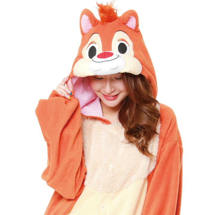 限定special Price 着ぐるみ 大人用 チップ フリース パイル Disney ディズニー キャラクター デール 着ぐるみパジャマ パジャマ Materialworldblog Com