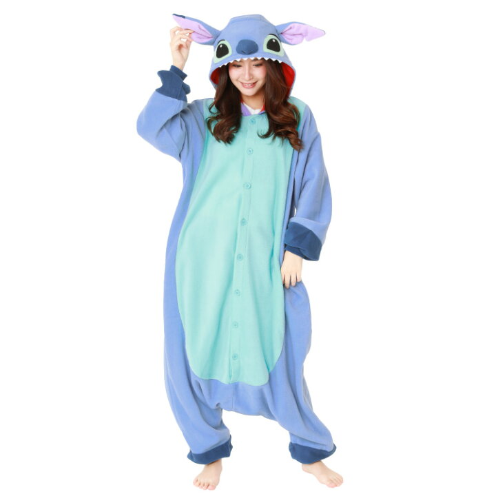 楽天市場 着ぐるみ パジャマ 大人用 フリース素材 スティッチ Dny022 リロ スティッチ ディズニー ハロウィン 衣装 変装 変身 コスチューム キャラクター Tdl ギフト プレゼント コスプレ 仮装 学祭 Usj 忘年会 イベント キグルミ きぐるみ サザック Sazac 佐川