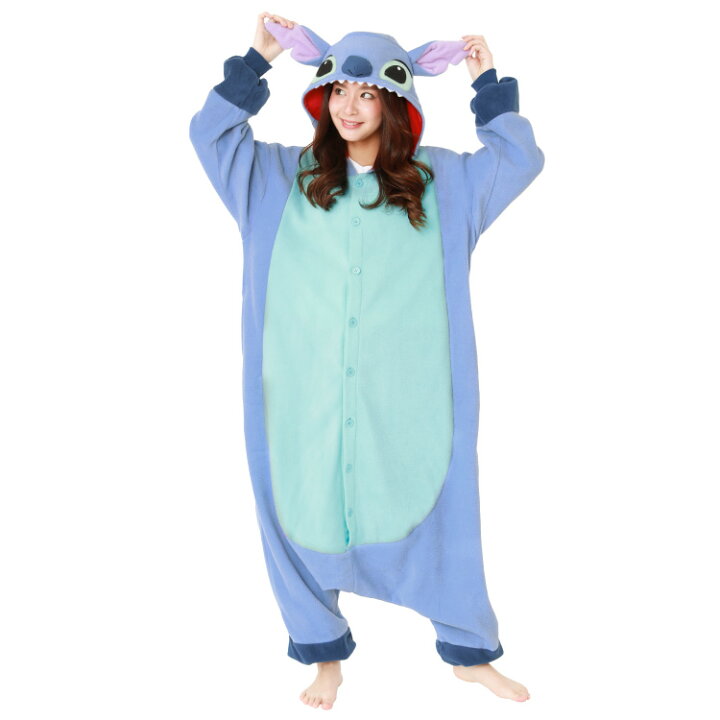 楽天市場 着ぐるみ パジャマ 大人用 フリース素材 スティッチ Dny022 リロ スティッチ ディズニー ハロウィン 衣装 変装 変身 コスチューム キャラクター Tdl ギフト プレゼント コスプレ 仮装 学祭 Usj 忘年会 イベント キグルミ きぐるみ サザック Sazac 佐川