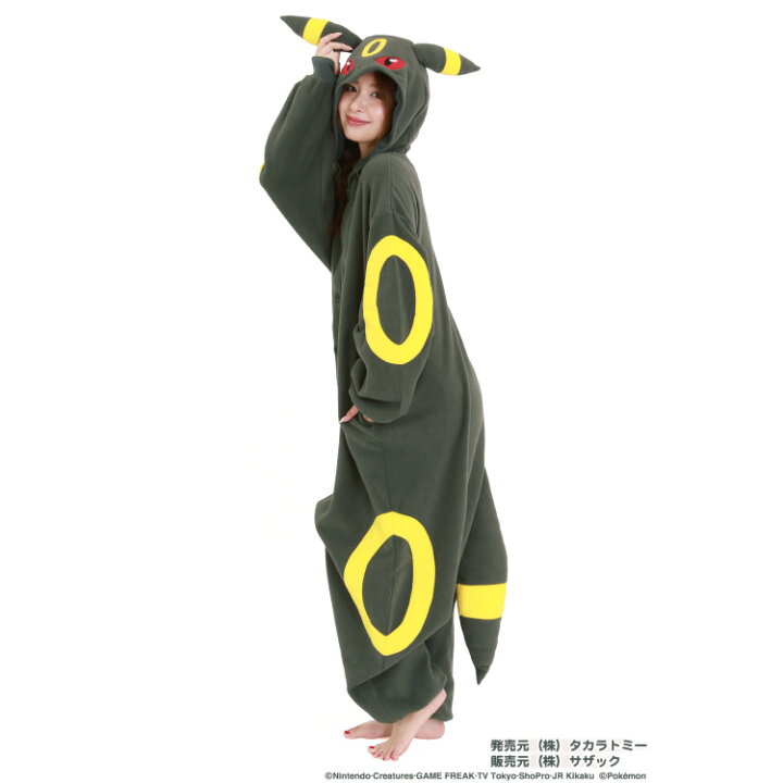 楽天市場】着ぐるみ パジャマ 大人用 ポケモン フリース素材 