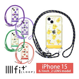 ポケモン IIIIfit Loop ショルダー紐付き ケース iPhone15 クリアケース スマホケース ハイブリッド iPhone 15 ケース iPhone14 ショルダー スマホショルダー 透明 カバー アイホン ピカチュウ アイホン アイフォン