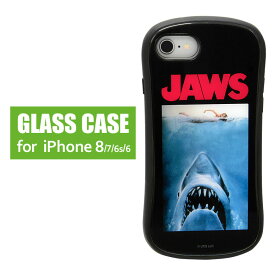 JAWS ジョーズ ハイブリッドケース iPhoneSE 第3世代 第2世代 iPhone8 iPhone7 ガラスケース スマホケース iPhoneケース アイフォン SE2 iPhone SE 3 グッズ 海外 映画 黒 携帯ケース カバー ジャケット ケース アイホン