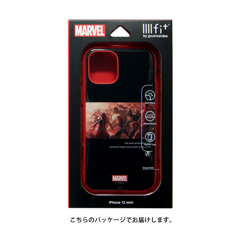 楽天市場】MARVEL IIIIfit ハードケース iPhone 12 mini キャラクター 