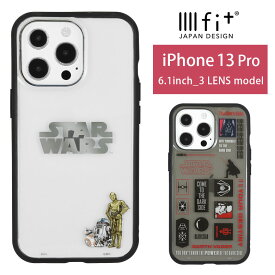 STAR WARS IIIIfit クリア ハードケース iPhone13 Pro キャラクター スマホケース ケース ロゴ シルバー メタルック加工 透明 シンプル カバー iPhone13 Pro ジャケット クリアケース アイホン アイフォン iPhone 13プロ ハードカバー