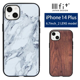 IIIIfit Premium ハードケース iPhone14 Plus スマホケース ケース プレミアム ウォールナット 木目柄 カバー iPhone14 プラス ジャケット かわいい おしゃれ アイホン アイフォン iPhone 14 Plus 6.7インチ ハードカバー