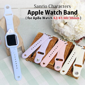 (10OFFN[|zz) Sanrio TI Apple Watch 42mm 41mm 40mm 38mm VRoh ւ AppleWatch SE 2 LN^[ poh }C 킢 AbvEHb` VRxg 