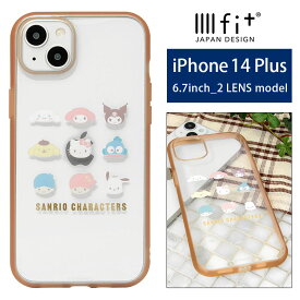 サンリオ IIIIfit Clear クリアケース iPhone14 Plus キャラクター スマホケース ケース シナモン マイメロ ケース カバー iPhone14 プラス ジャケット かわいい おしゃれ アイホン アイフォン iPhone 14Plus 6.7インチ ハードカバー