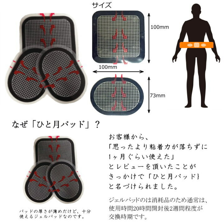 楽天市場】【訳あり キズ等】スレンダートーン交換パッド ems 腹筋 