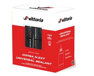 Vittoria Corsa N.EXT G2.0 TLR Twin Pack 700×28C (28-622) ^C2{ 80mlV[gt