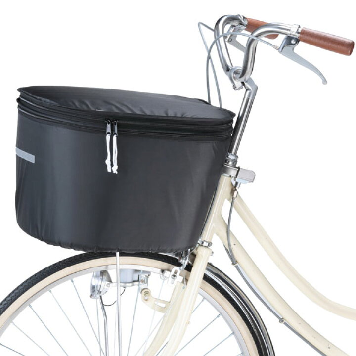 自転車 前カゴカバー 2段式 D型 大型 防水 撥水 おしゃれ かわいい 男女兼用 電動自転車 川住製作所 kw785BR KWF-110BK 自転車用品のちゃりmart 川住製作所 自転車 2段式前カゴカバー 大型・D型カゴ対応 KW-785BR こげ茶