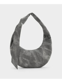 【SALE／50%OFF】Toni トニー デニムノットカーブホーボーバッグ CHARLES & KEITH チャールズアンドキース バッグ トートバッグ グレー【RBA_E】【送料無料】[Rakuten Fashion]