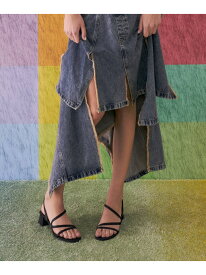 Arden アーデン ウェービーブロックヒール スリングバッグサンダル CHARLES & KEITH チャールズアンドキース シューズ・靴 サンダル シルバー【送料無料】[Rakuten Fashion]