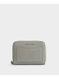 Xylia ザイリア ジップアラウンドウォレット CHARLES & KEITH チャールズアンドキース 財布・ポーチ・ケース 財布 ブラック シルバー ホワイト ベージュ【送料無料】[Rakuten Fashion]