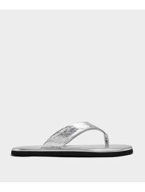 【SALE／40%OFF】Trinah トリーナ トングサンダル CHARLES & KEITH チャールズアンドキース シューズ・靴 サンダル ブラック シルバー【RBA_E】【送料無料】[Rakuten Fashion]