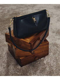 Adalyn アダリン メタリックアクセント チェーンハンドルショルダーバッグ CHARLES & KEITH チャールズアンドキース バッグ ショルダーバッグ ブラック【送料無料】[Rakuten Fashion]