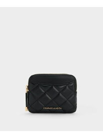 Alva アルヴァ キルティング トップジップ カードホルダー CHARLES & KEITH チャールズアンドキース 財布・ポーチ・ケース 名刺入れ・カードケース ブラック【送料無料】[Rakuten Fashion]