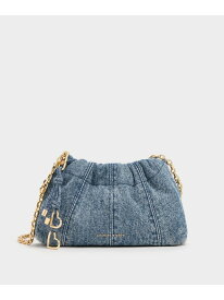 Ciara シアラ デニムルーシュドクロスボディーバッグ CHARLES & KEITH チャールズアンドキース バッグ ショルダーバッグ【送料無料】[Rakuten Fashion]