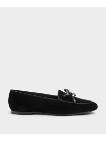 レザー&スエード ボウ ローファー CHARLES & KEITH チャールズアンドキース シューズ・靴 ローファー ブラウン【送料無料】[Rakuten Fashion]