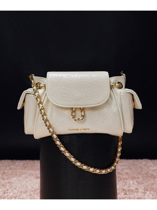 CHARLES&KEITH Duoドゥオ ツーウェイフロントフラップバックパック 