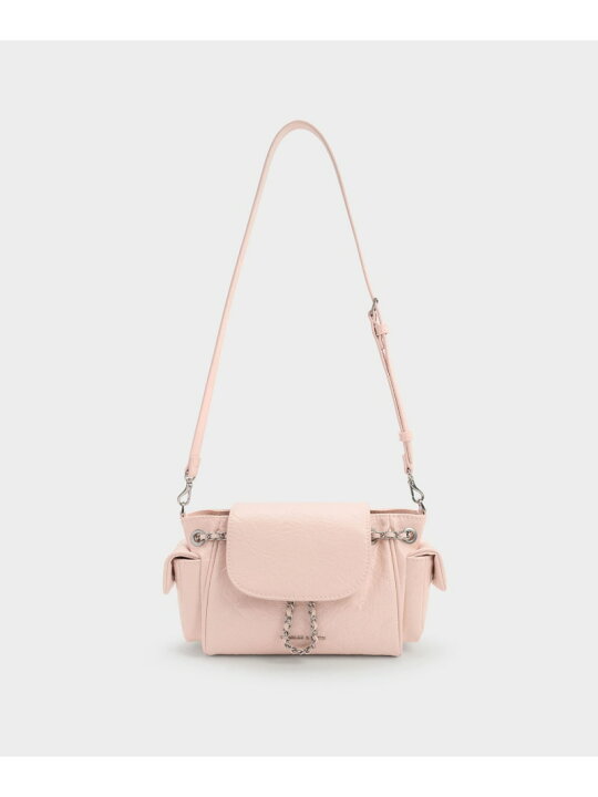 楽天市場】Duo ドゥオ ツーウェイフロントフラップバックパック 新品CHARLES & KEITH Duo2wayフロントフラップバック ピンク