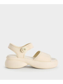 フラワーバックル プラットフォームスポーツサンダル CHARLES & KEITH チャールズアンドキース シューズ・靴 サンダル【送料無料】[Rakuten Fashion]