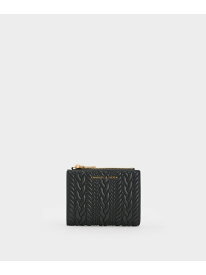 Apolline アポリーネ テクスチャートップジップウォレット CHARLES & KEITH チャールズアンドキース 財布・ポーチ・ケース 財布 ベージュ ホワイト ブラック【送料無料】[Rakuten Fashion]