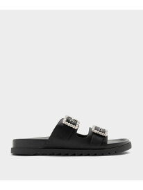 ジェムバックル ダブルストラップサンダル CHARLES & KEITH チャールズアンドキース シューズ・靴 サンダル シルバー【送料無料】[Rakuten Fashion]