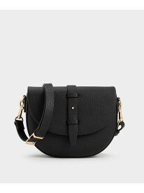Beryl ベリル ベルトサドルバッグ CHARLES & KEITH チャールズアンドキース バッグ ショルダーバッグ ブラック【送料無料】[Rakuten Fashion]
