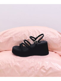 Lindon リンドン サテンストラッピー プラットフォーム ウエッジ CHARLES & KEITH チャールズアンドキース シューズ・靴 サンダル【送料無料】[Rakuten Fashion]