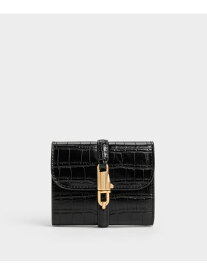 Delfina デルフィナ クロックエフェクト スモールウォレット CHARLES & KEITH チャールズアンドキース 財布・ポーチ・ケース コインケース・小銭入れ・札入れ【送料無料】[Rakuten Fashion]
