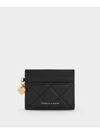 Arrietty アリエッティ キルトボウハートチャーム カードホルダー CHARLES & KEITH チャールズアンドキース 財布・ポーチ・ケース 名刺入れ・カードケース ブラック【送料無料】[Rakuten Fashion]