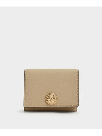 ブレアメタリックアクセント ショートウォレット CHARLES & KEITH チャールズアンドキース 財布・ポーチ・ケース 財布 グレー ブラック【送料無料】[Rakuten Fashion]