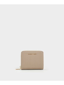 ジップアラウンド スモールウォレット CHARLES & KEITH チャールズアンドキース 財布・ポーチ・ケース 財布 ブラック ブラウン ホワイト ベージュ【送料無料】[Rakuten Fashion]