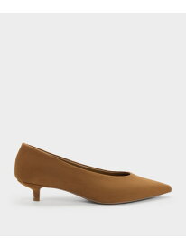 Emelia エメリア キトゥンヒール CHARLES & KEITH チャールズアンドキース シューズ・靴 パンプス ブラウン【送料無料】[Rakuten Fashion]