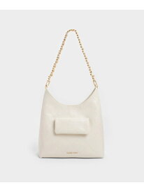 Duo ドゥオ キルト フロントポケット チェーン ホーボーバッグ CHARLES & KEITH チャールズアンドキース バッグ トートバッグ【送料無料】[Rakuten Fashion]