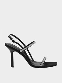 【SALE／40%OFF】Arona アロナ メタリッククリスタルエンベリシュッドスティレットヒールサンダル CHARLES & KEITH チャールズアンドキース シューズ・靴 サンダル シルバー【RBA_E】【送料無料】[Rakuten Fashion]