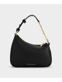 Agatha ミニアガサ チェーンアクセントショルダーバッグ CHARLES & KEITH チャールズアンドキース バッグ ショルダーバッグ ブラック【送料無料】[Rakuten Fashion]