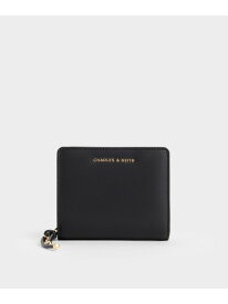 Everleigh エベルレイ ジップアラウンドスモールウォレット CHARLES & KEITH チャールズアンドキース 財布・ポーチ・ケース コインケース・小銭入れ・札入れ ブラック【送料無料】[Rakuten Fashion]