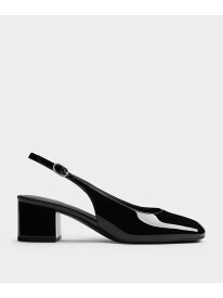Danni ダニー パテントブロックヒール スリングバックパンプス CHARLES & KEITH チャールズアンドキース シューズ・靴 パンプス【送料無料】[Rakuten Fashion]